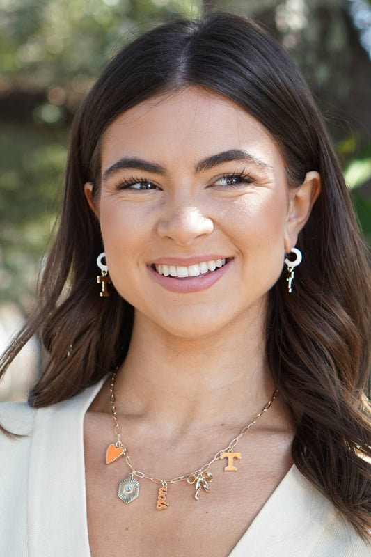 Tennessee Vols Paper Clip Charm Collector Necklace