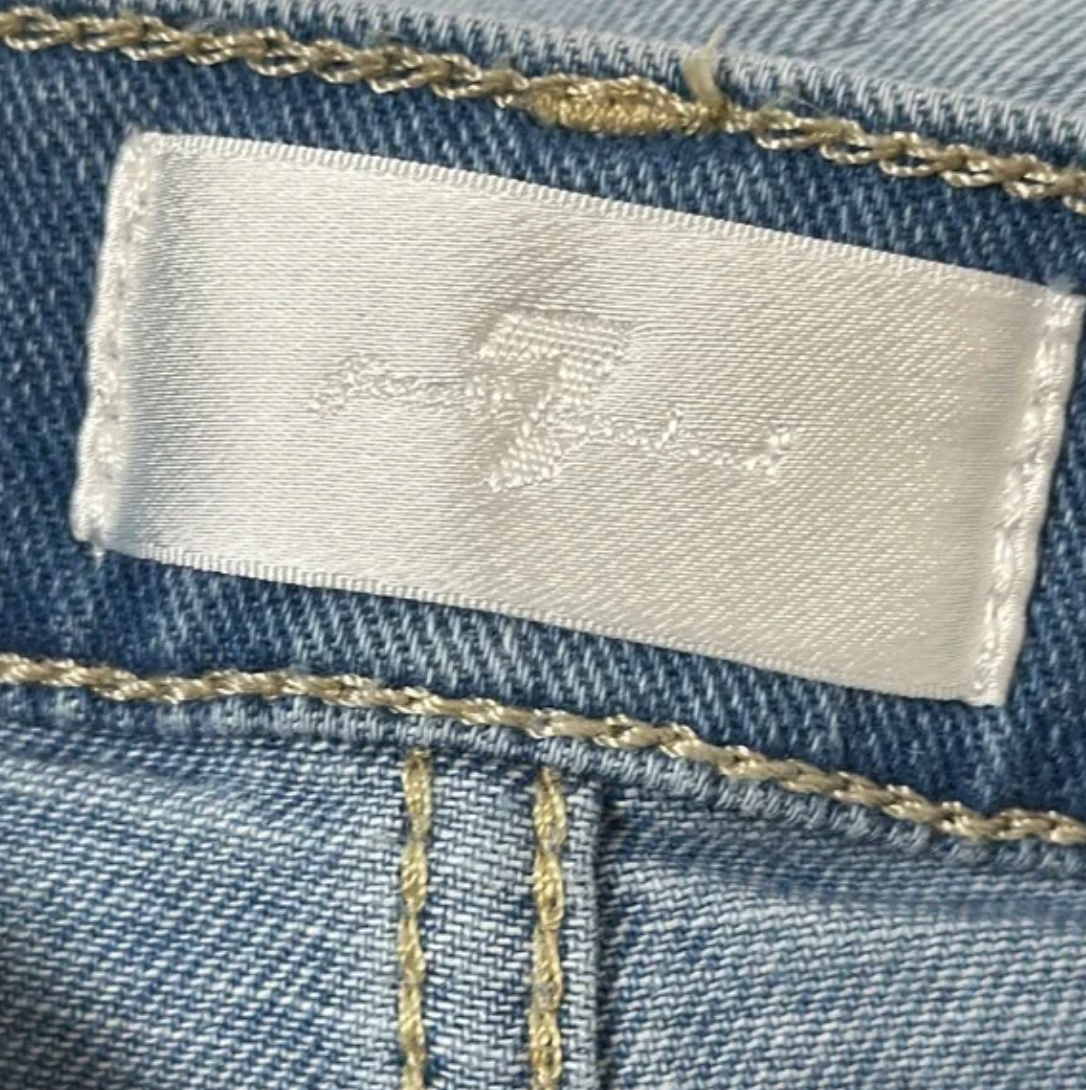 7 For All Mankind Ultra High Rise Dojo Front Seam Jeans Size 32 (14)