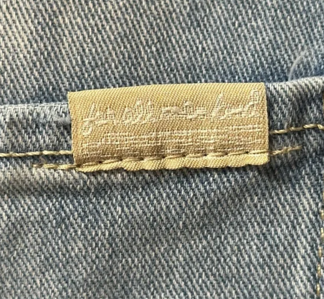 7 For All Mankind Ultra High Rise Dojo Front Seam Jeans Size 32 (14)