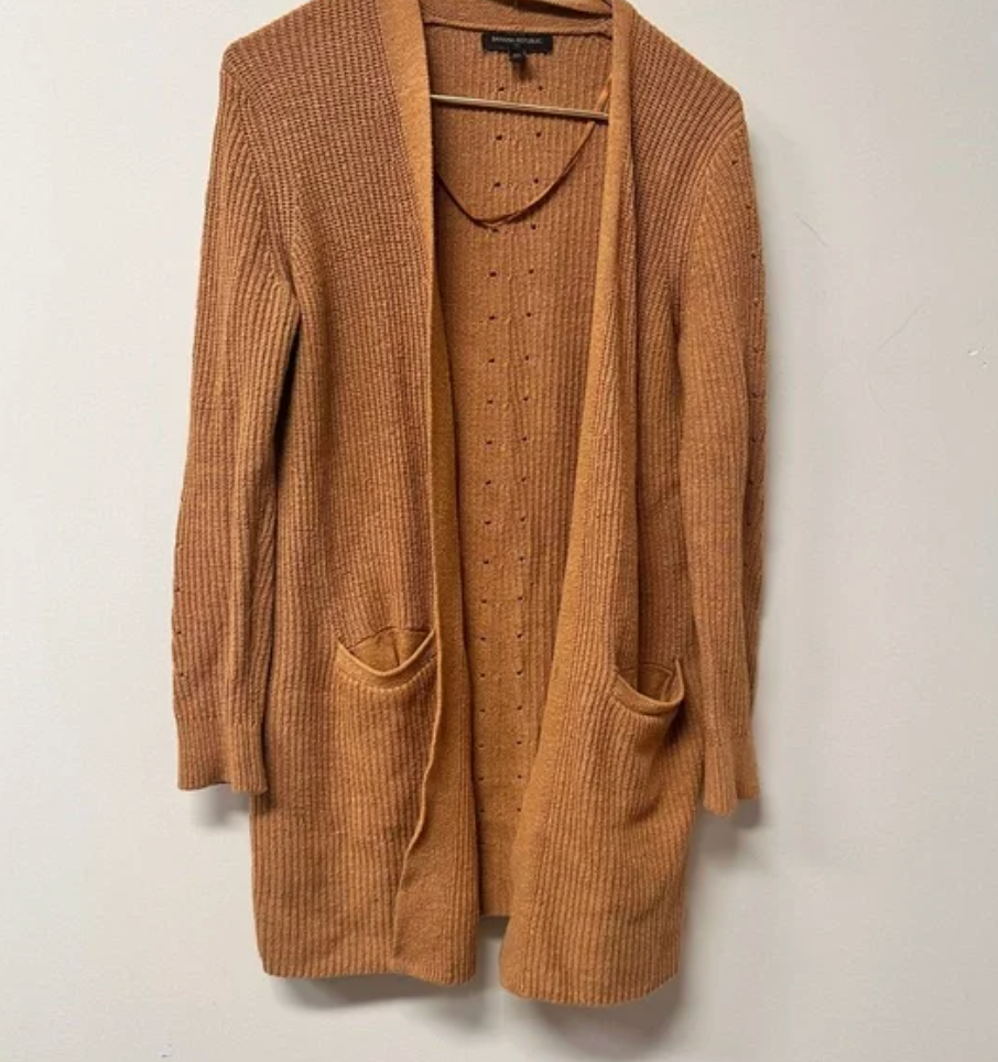Banana Republic SERENITA OPEN CARDIGAN - Size XS (Camel)