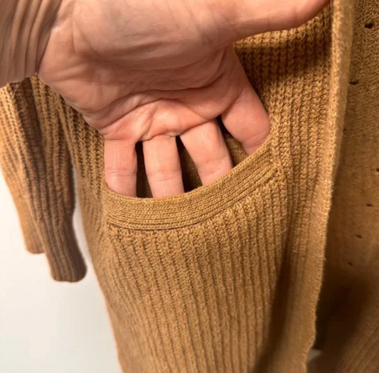 Banana Republic SERENITA OPEN CARDIGAN - Size XS (Camel)