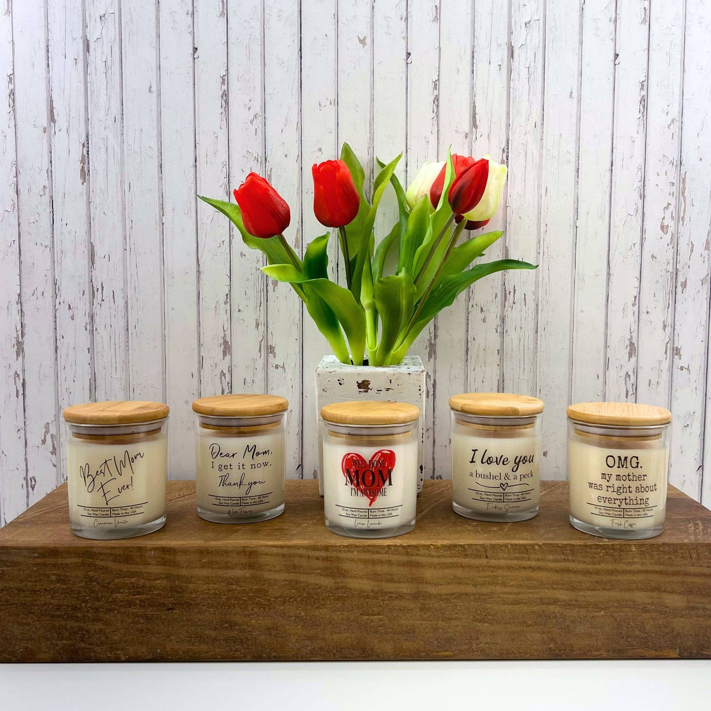 Dear Mom I Get It Now - Mothers Day Candles - Soy Wax Candle: Wild Flowers