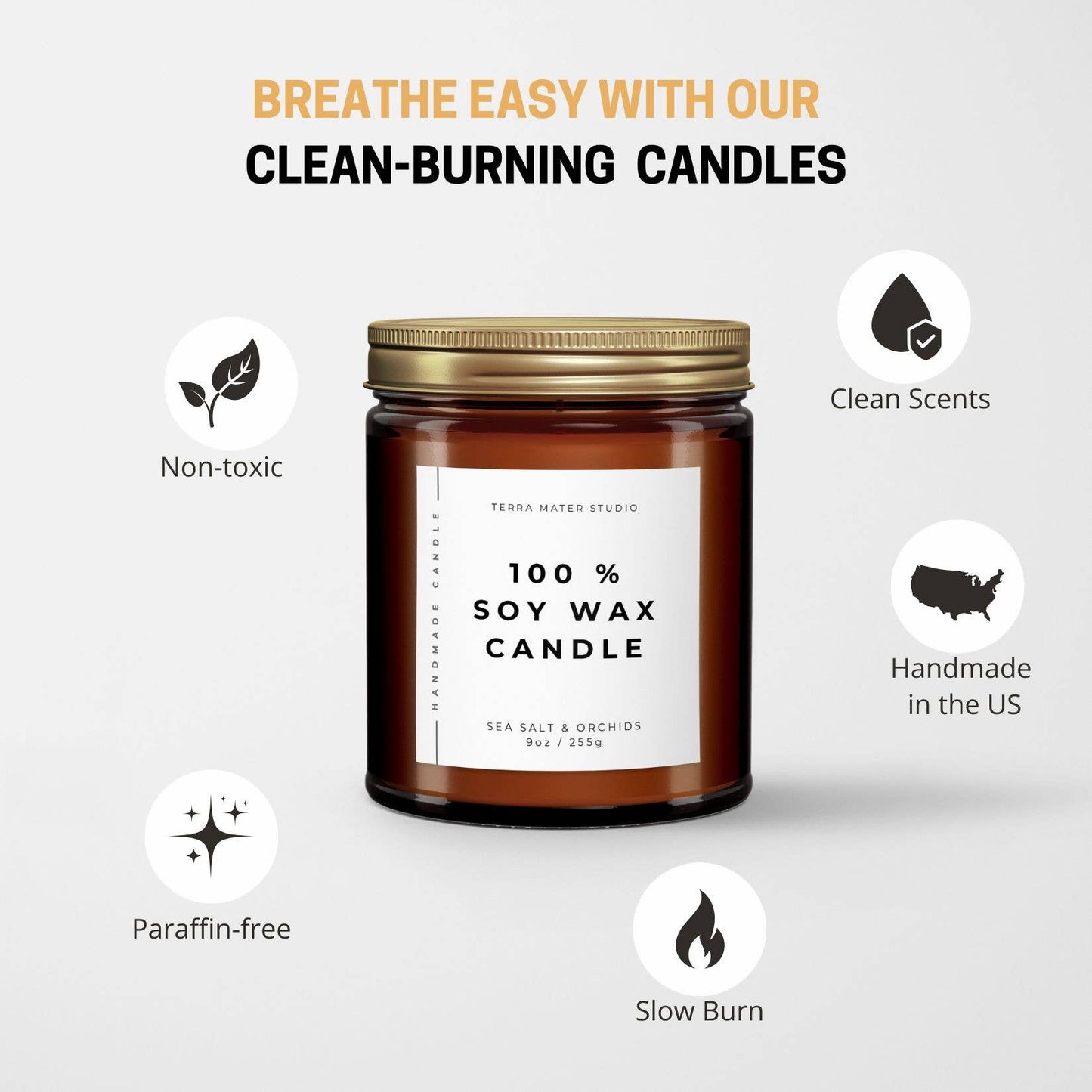 Smells Like A Volunteers Win Candle: Peppermint + Eucalyptus / 9 oz