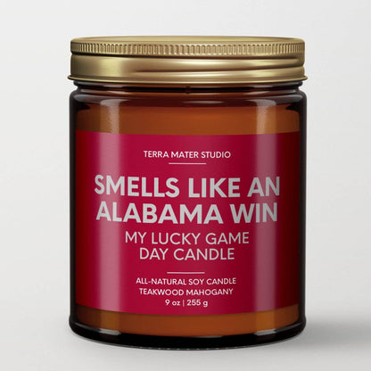 Smells Like An Alabama Win Game Day Candle : Apples + Maple Bourbon / 9 oz