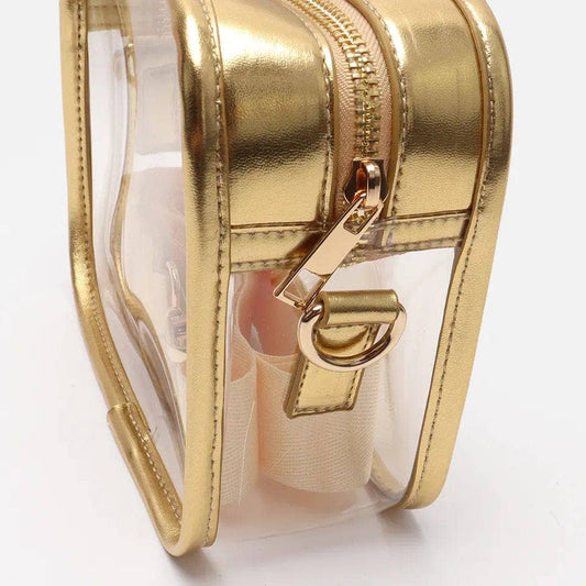 COKO Crossbody Clear Messenger Bag: GOLD