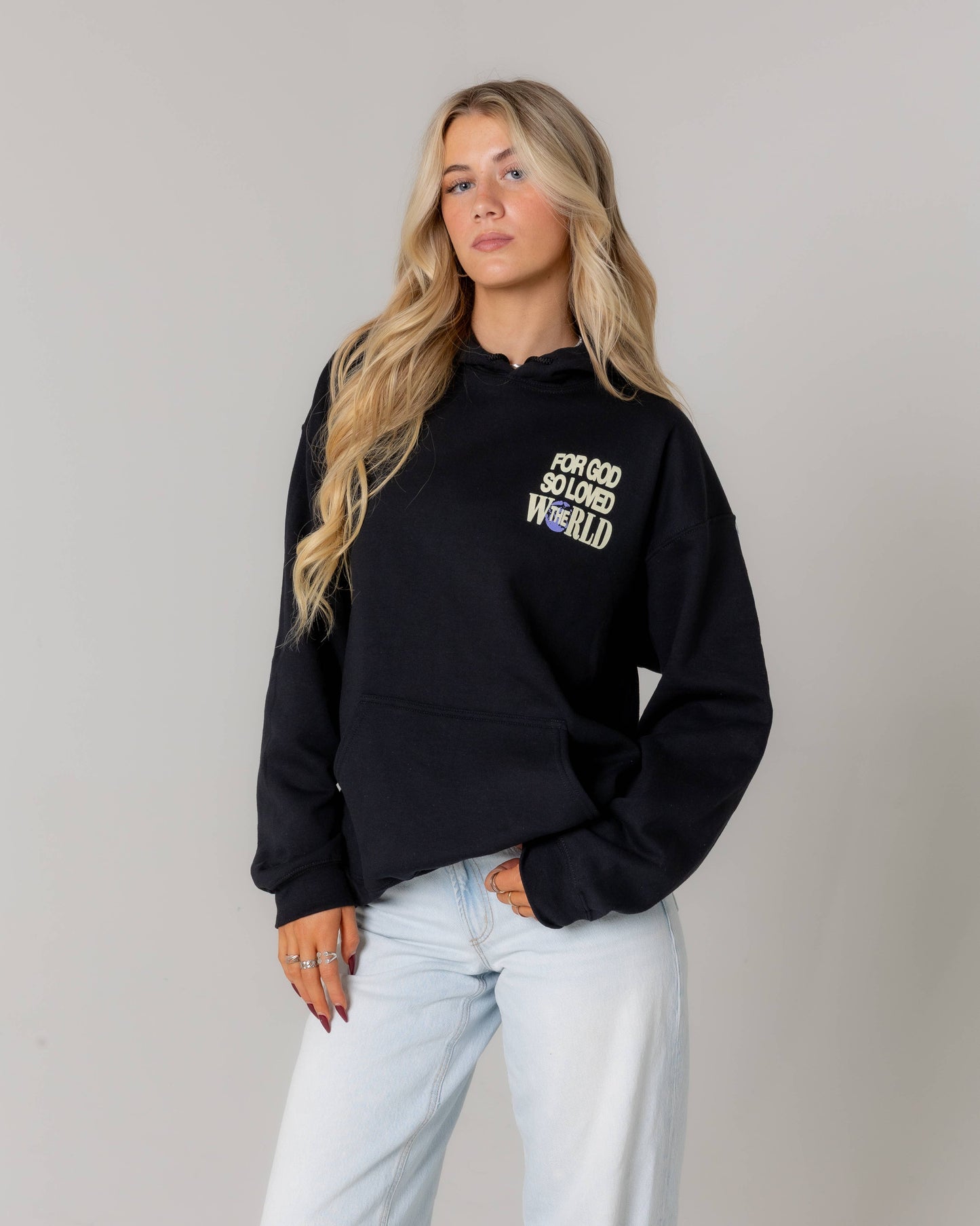 “For God So Loved the World” Graphic Hoodie