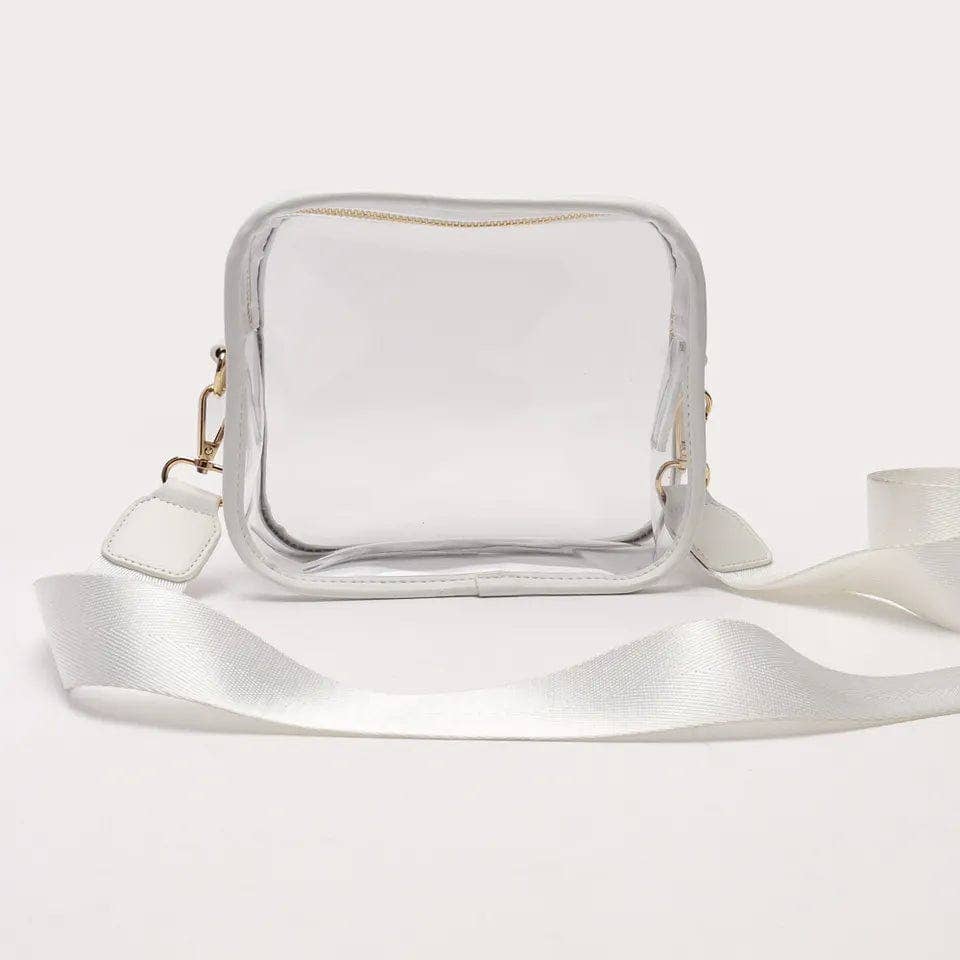 COKO Crossbody Clear Messenger Bag: WHITE