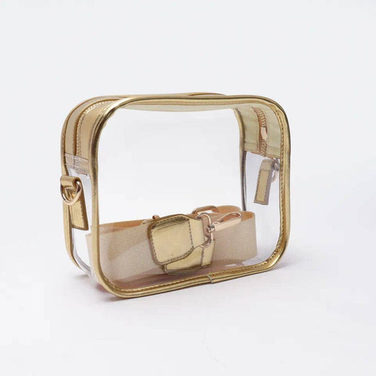 COKO Crossbody Clear Messenger Bag: GOLD