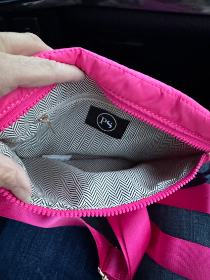 Pretty Simple Jolie Puffer Crossbody Bag Pink Adjustable Strap