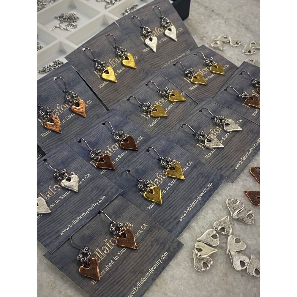 RUSTIC HEART EARRINGS