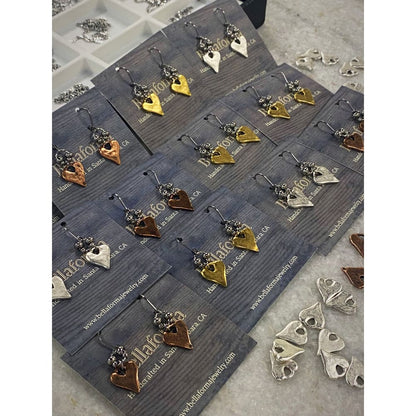 RUSTIC HEART EARRINGS