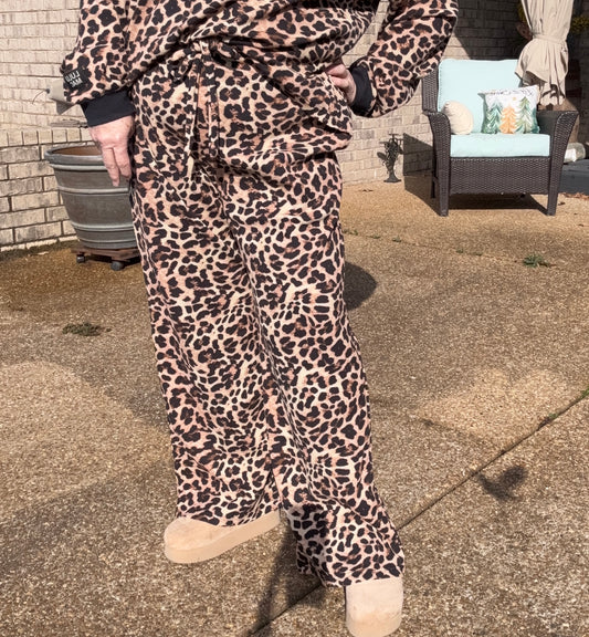 🐆 Lulu Mac Waffle Knit Leopard Pants