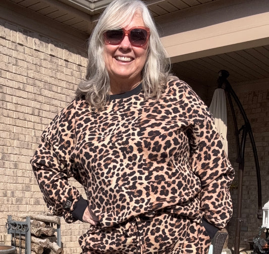 🐆 Lulu Mac Waffle Knit Leopard Top