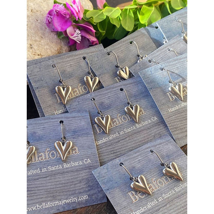 SILVER HEART EARRINGS