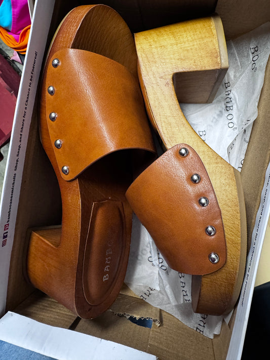 Bamboo Silveroak Slides Shoes