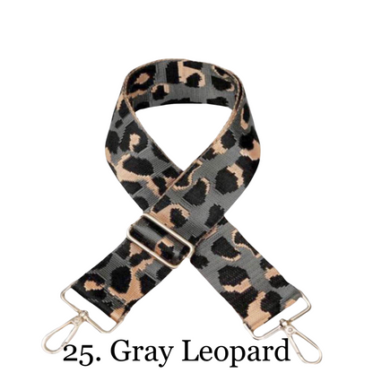 Vegan Suede Crossbody Bag (Gray) - Pick Your Strap