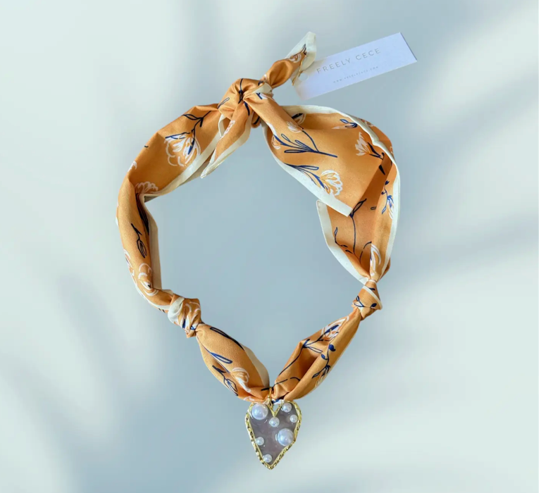 Trendy Scarf Charm Necklace 