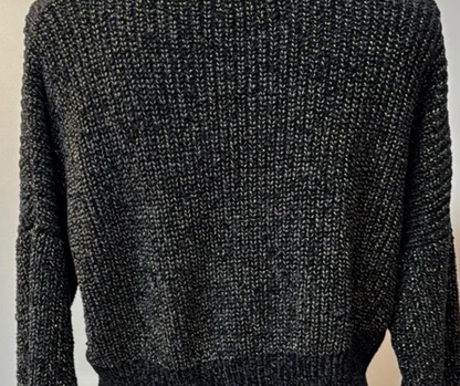 Altar’d State Black Metallic Cropped Sweater ✨