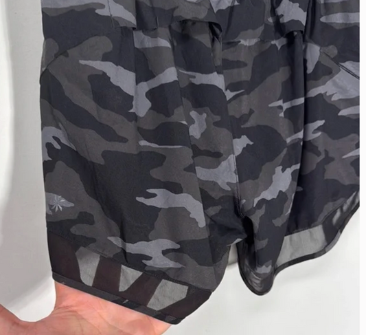Athleta Black Camouflage Women's Shorts Small Active Athlete Running Training