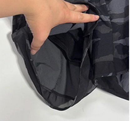 Athleta Black Camouflage Women's Shorts Small Active Athlete Running Training