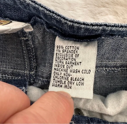 Talbots Embroidered Floral Straight-Leg Jeans Size 8P