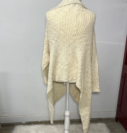 Abercrombie & Fitch Chunky Knit Open-Front Cardigan Sweater – Cream Size XS/S