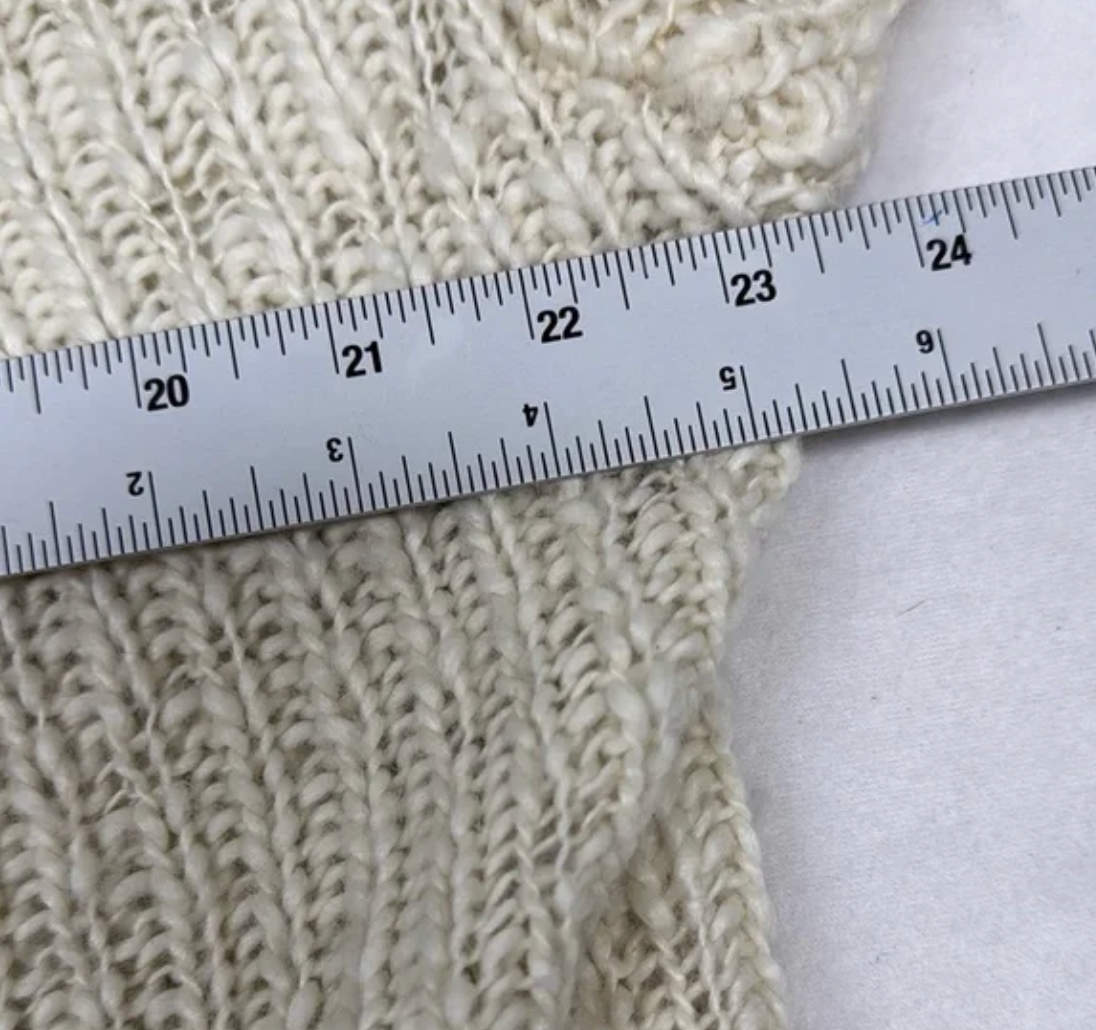 Abercrombie & Fitch Chunky Knit Open-Front Cardigan Sweater – Cream Size XS/S