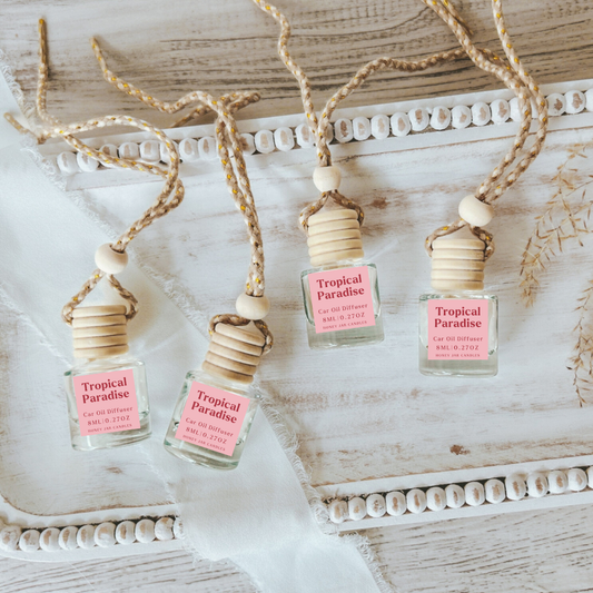 Hanging Car Diffusers | Tropical Paradise | Made in USA