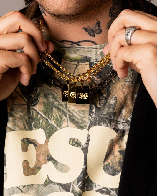 Jesus Loves You Pendant Necklace