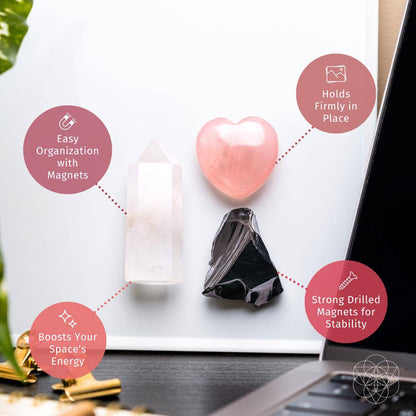 Crystal Guardian Magnets - Trio of Peace & Protection