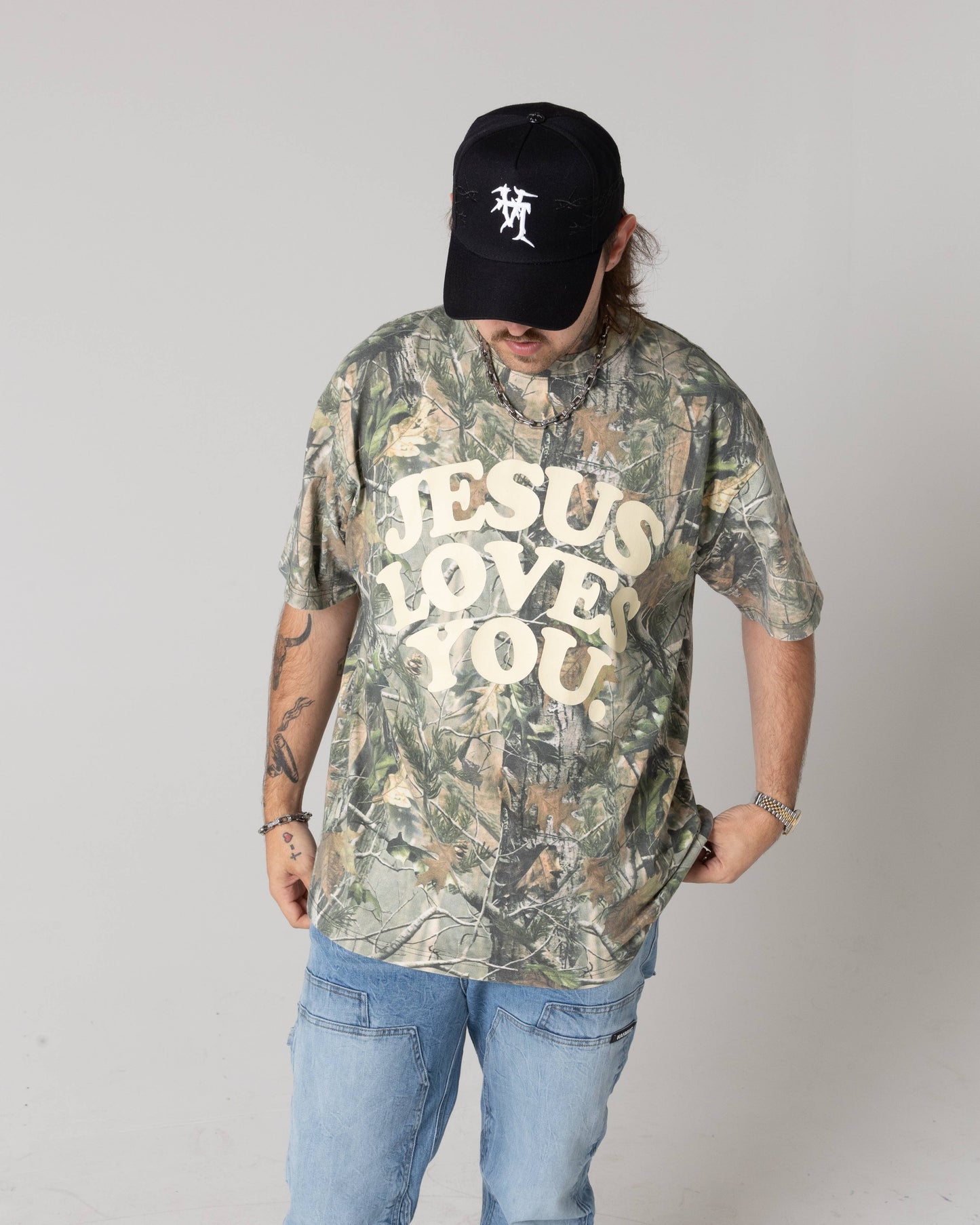 LMTD || Heavyweight Camo Tee || Oversized {Ready To Ship}: L