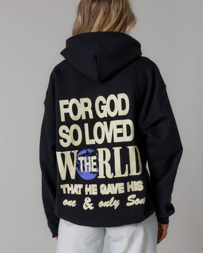 “For God So Loved the World” Graphic Hoodie