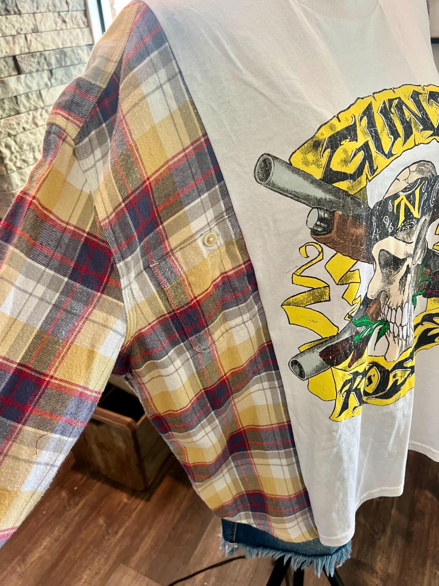 Rock-N-Plaid Top “Guns-n-Roses